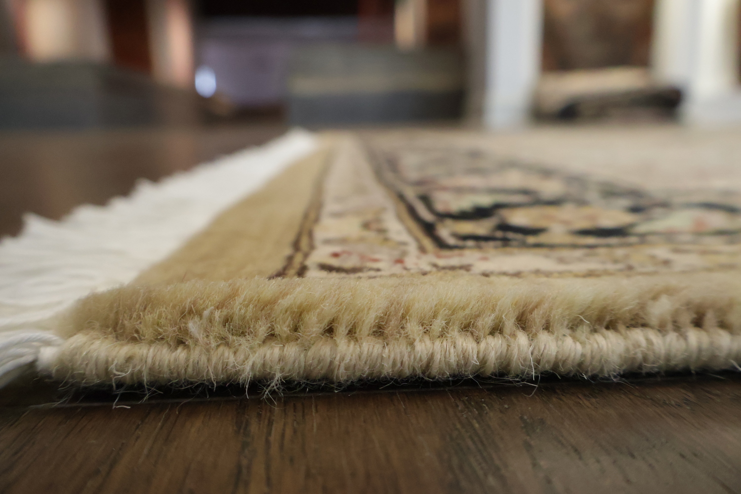 Vegetable Dye Geometric Tabriz Mahi Oriental Wool Rug 4x6
