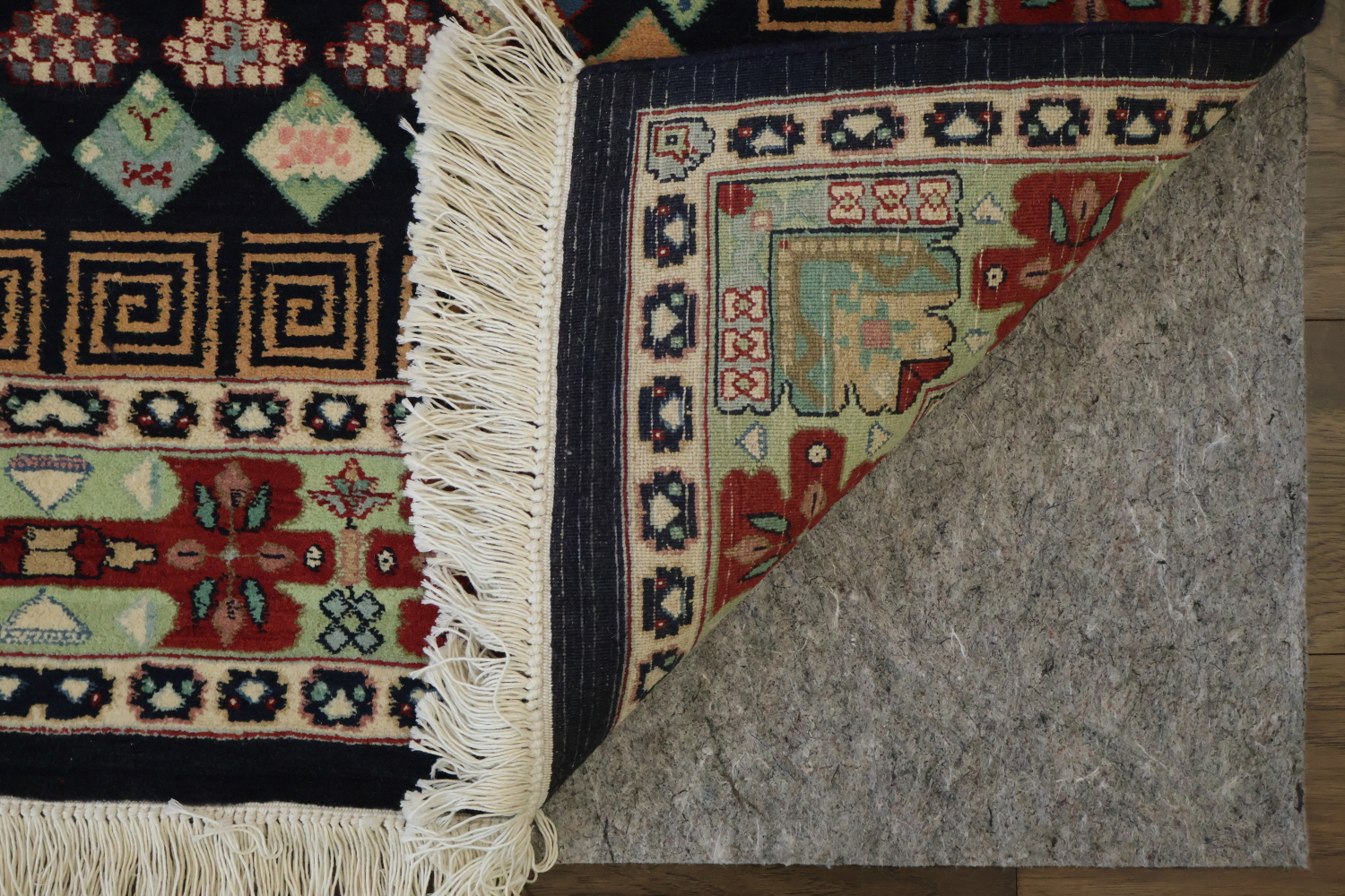 Vegetable Dye Geometric Tabriz Oriental Wool Rug 4x6