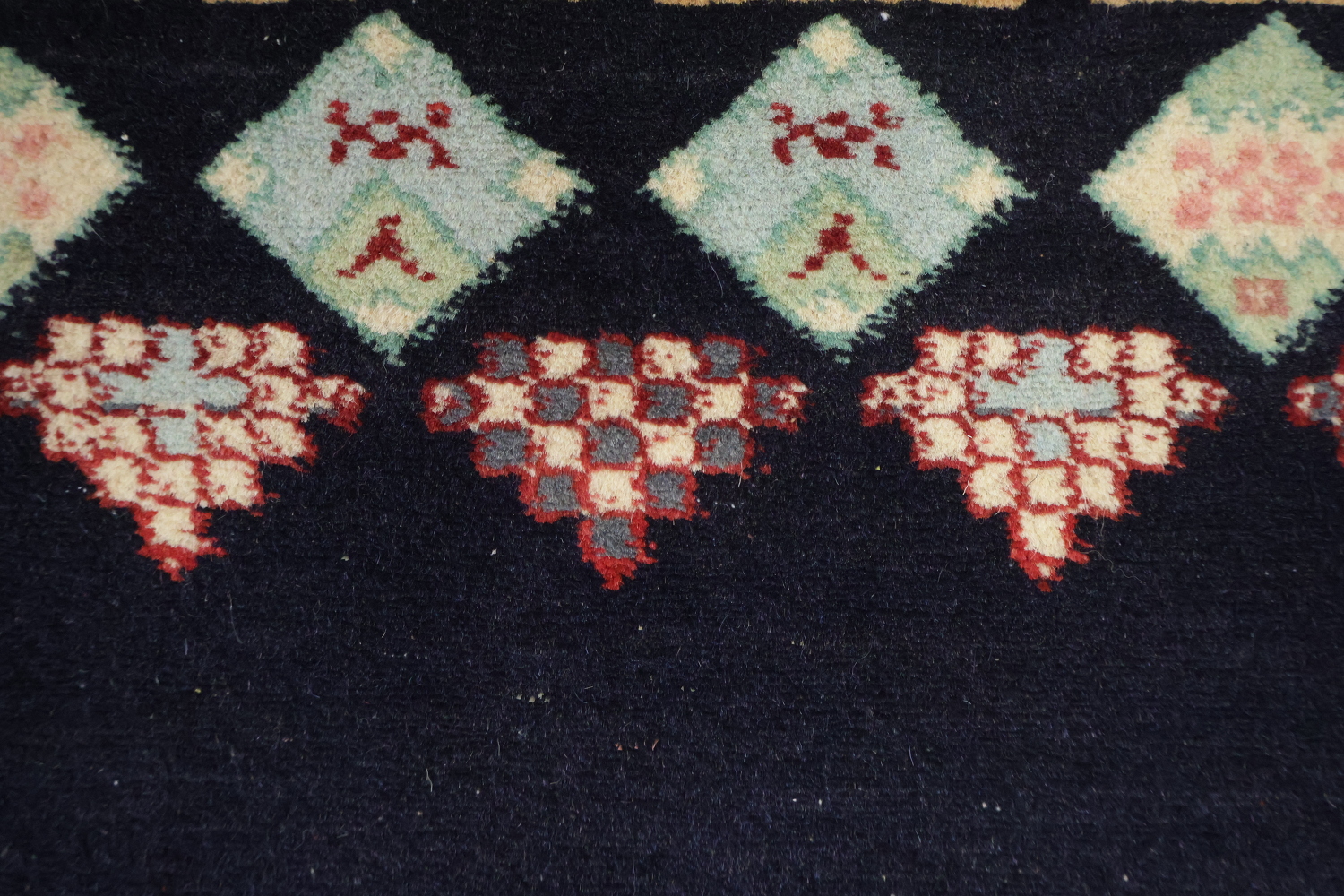 Vegetable Dye Geometric Tabriz Oriental Wool Rug 4x6