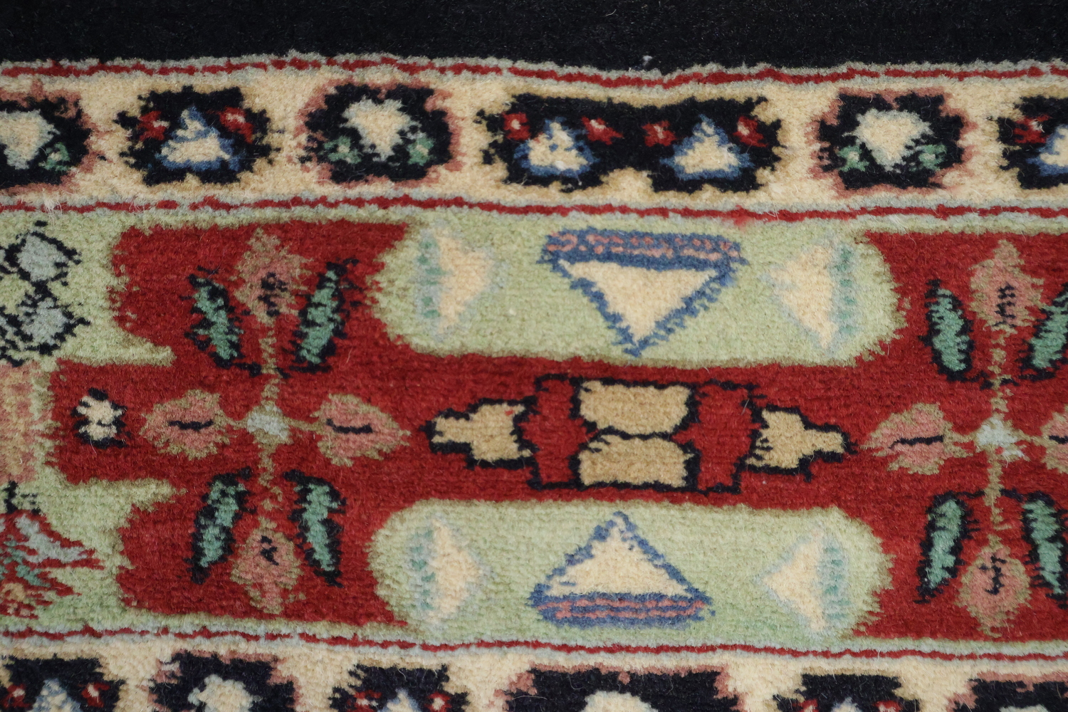 Vegetable Dye Geometric Tabriz Oriental Wool Rug 4x6