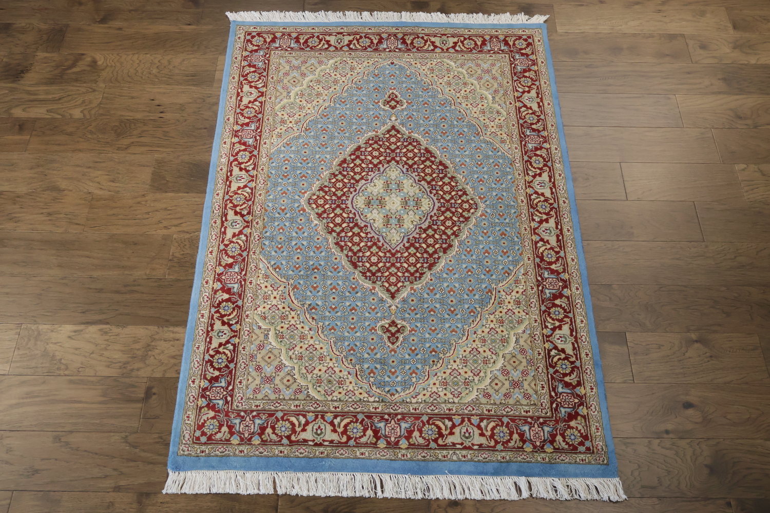 Vegetable Dye Tabriz Mahi Oriental Area Rug 4x6