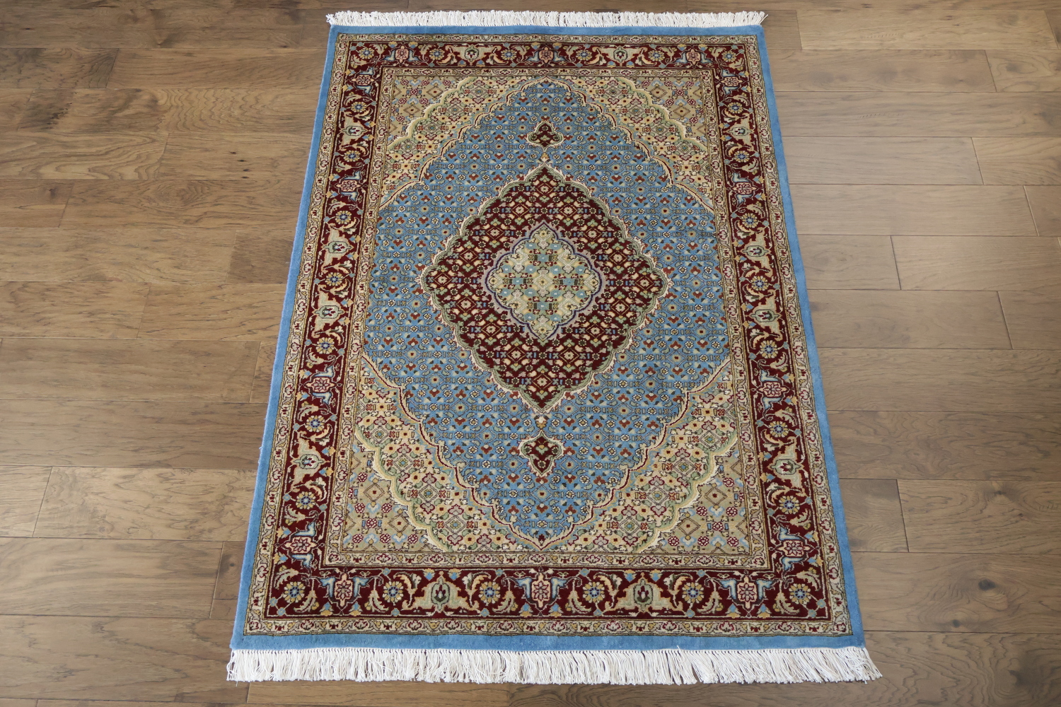 Vegetable Dye Tabriz Mahi Oriental Area Rug 4x6