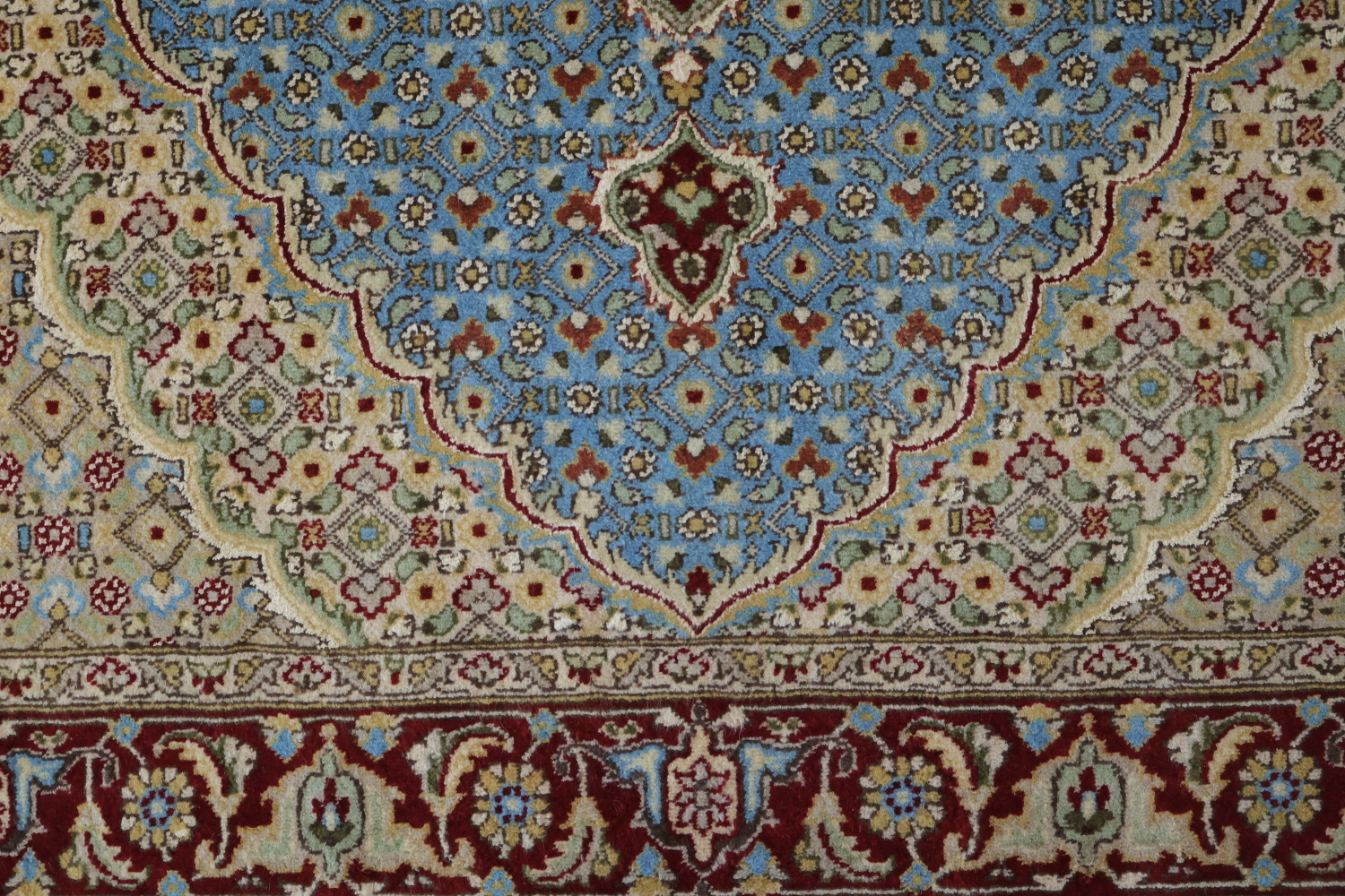 Vegetable Dye Tabriz Mahi Oriental Area Rug 4x6