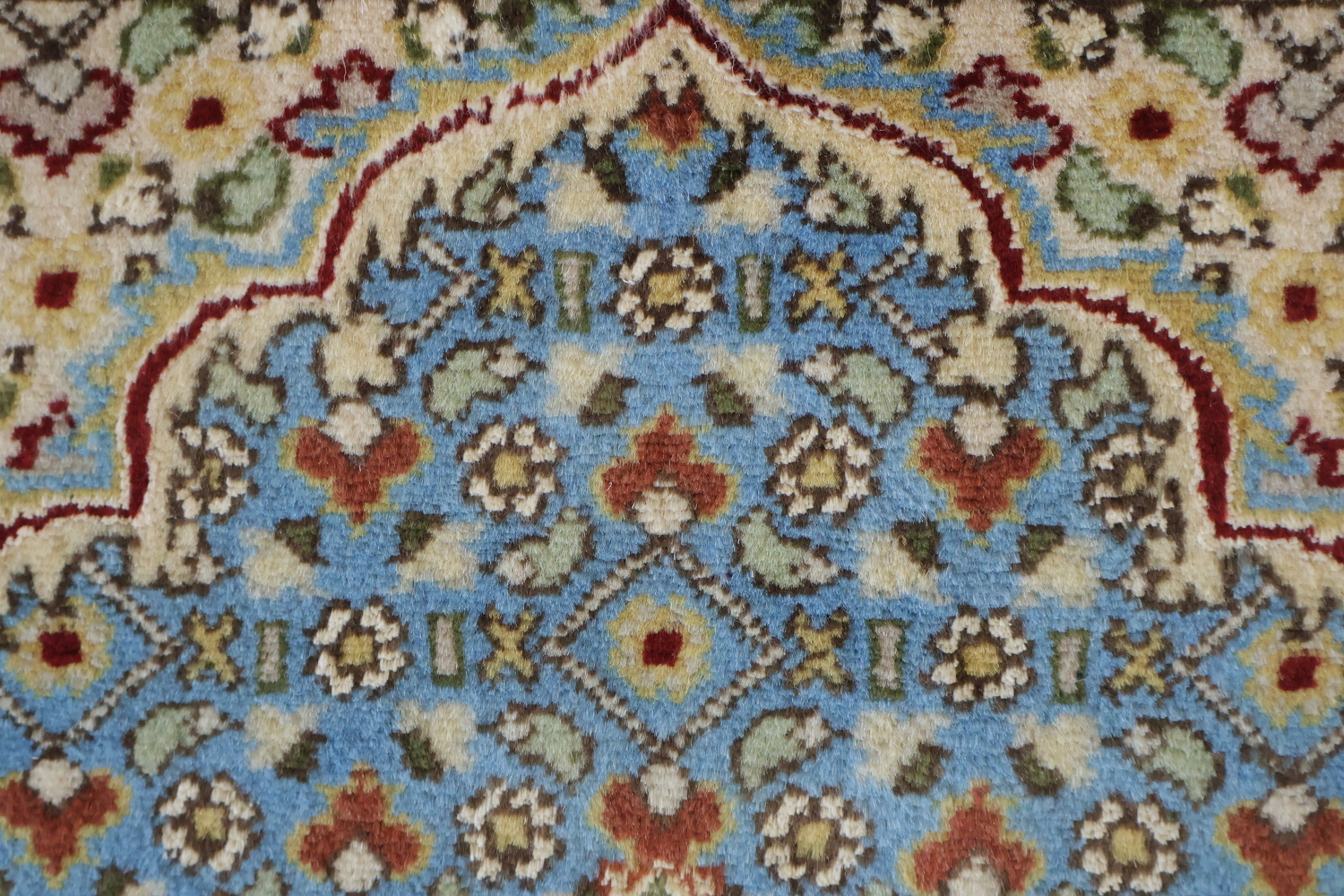 Vegetable Dye Tabriz Mahi Oriental Area Rug 4x6