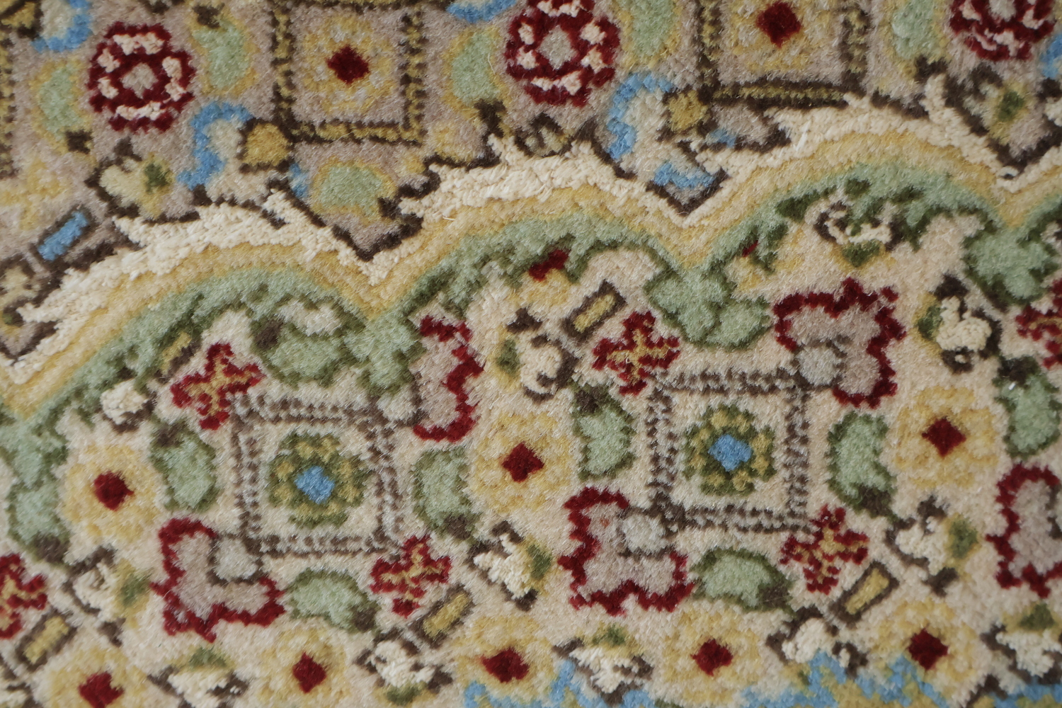 Vegetable Dye Tabriz Mahi Oriental Area Rug 4x6