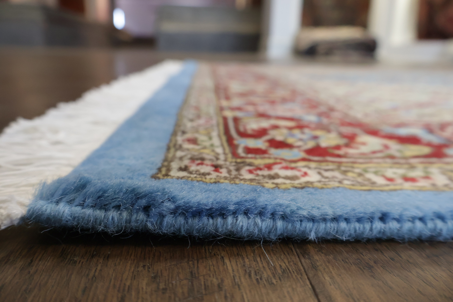 Vegetable Dye Tabriz Mahi Oriental Area Rug 4x6