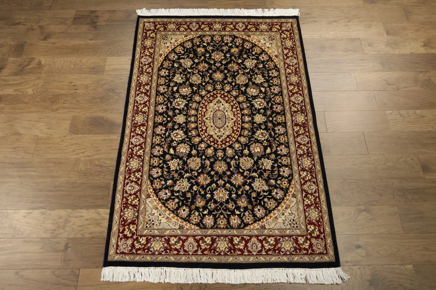 Vegetable Dye Floral Tabriz Oriental Area Rug 4x6