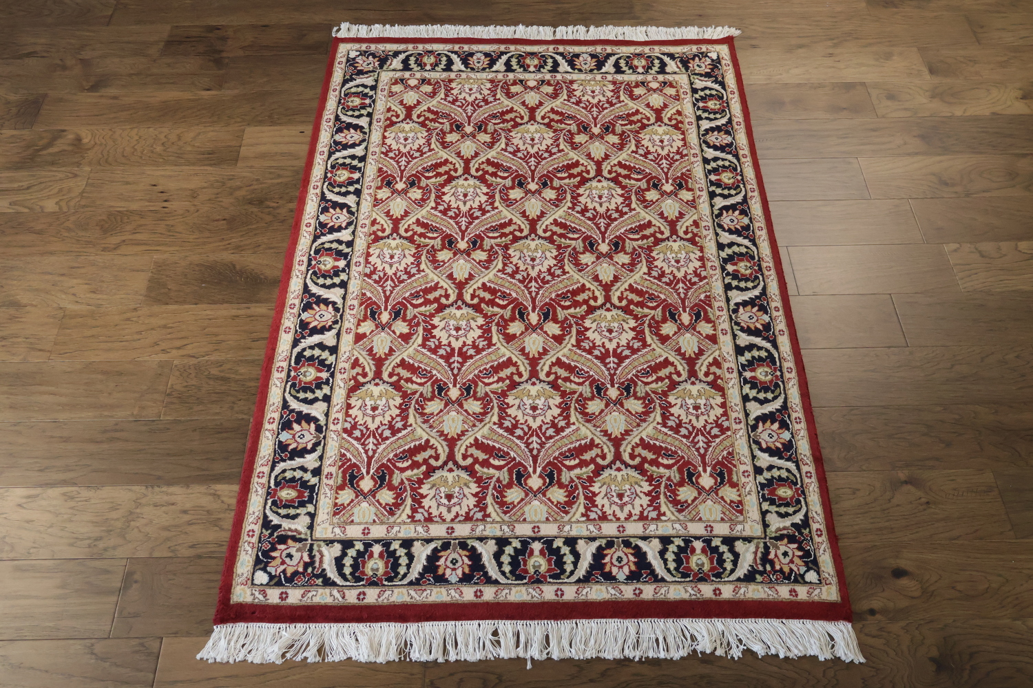 Vegetable Dye Floral Tabriz Oriental Area Rug 4x6