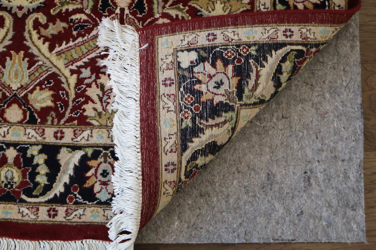 Vegetable Dye Floral Tabriz Oriental Area Rug 4x6