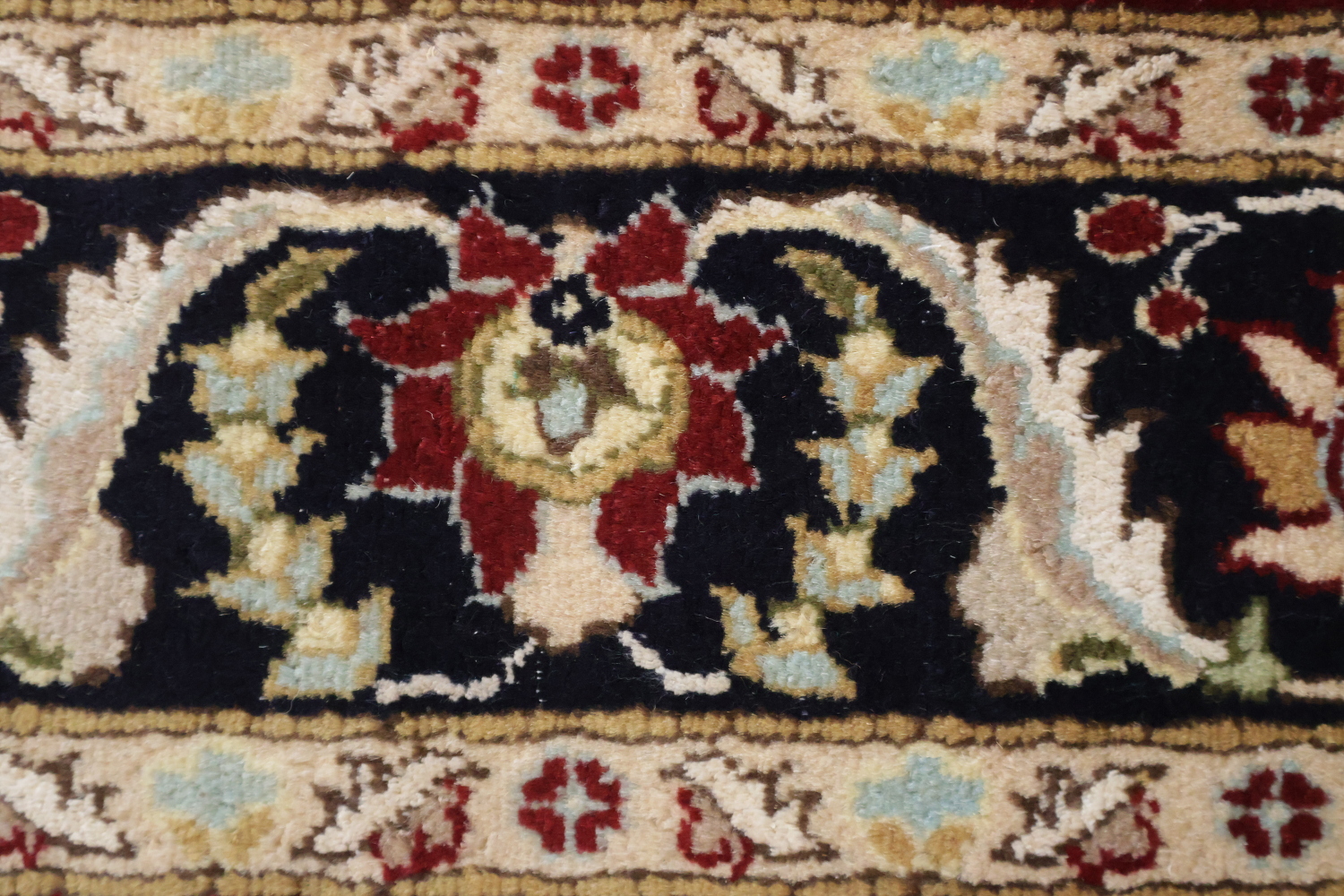 Vegetable Dye Floral Tabriz Oriental Area Rug 4x6