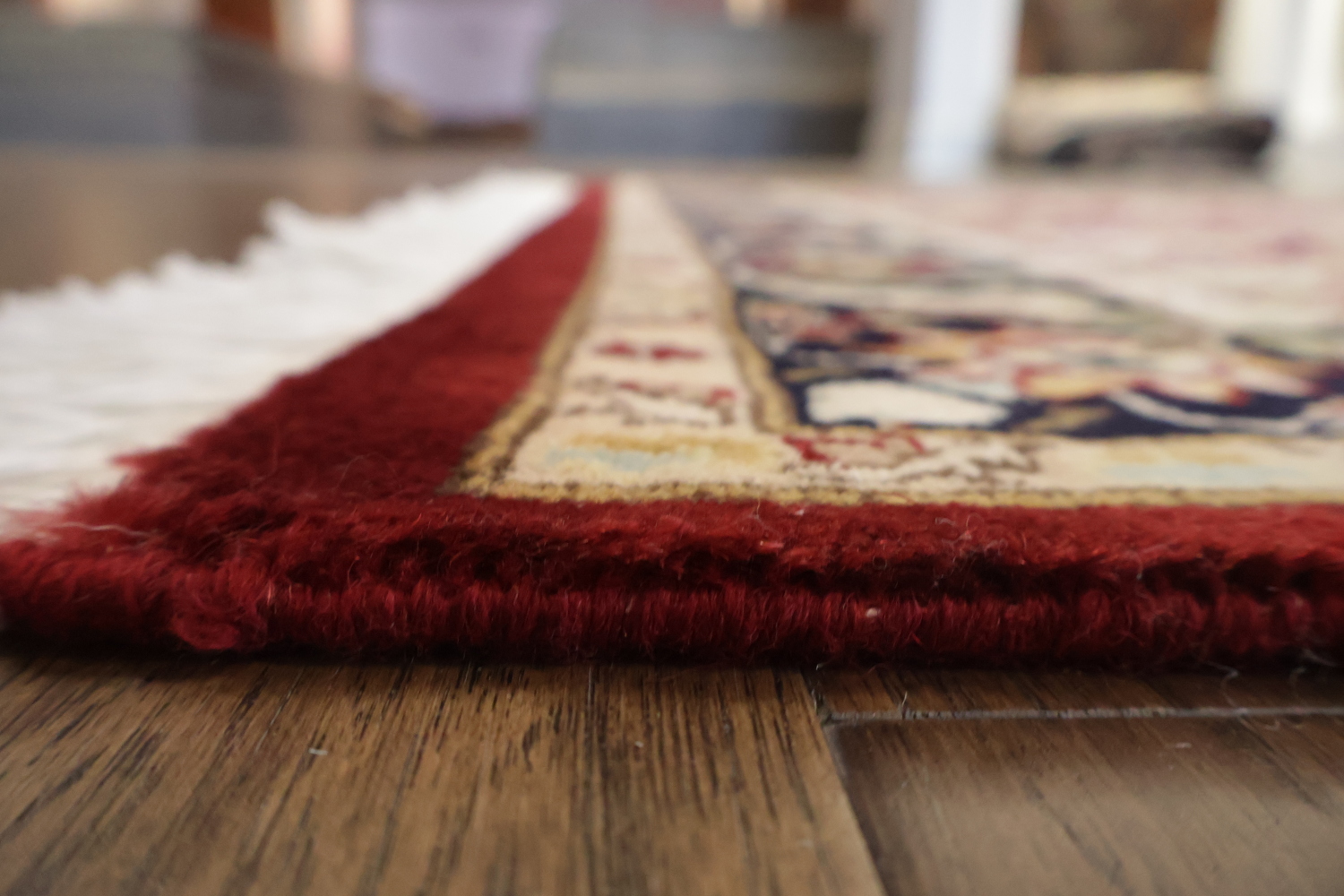 Vegetable Dye Floral Tabriz Oriental Area Rug 4x6