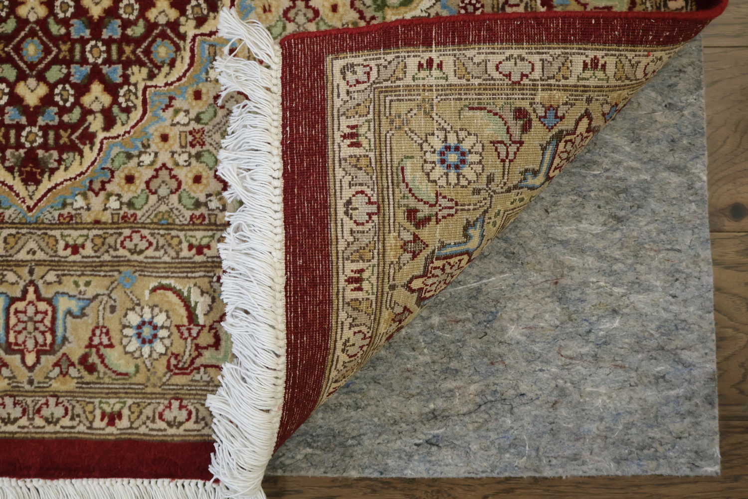 Vegetable Dye Tabriz Mahi Oriental Wool Area Rug 4x6