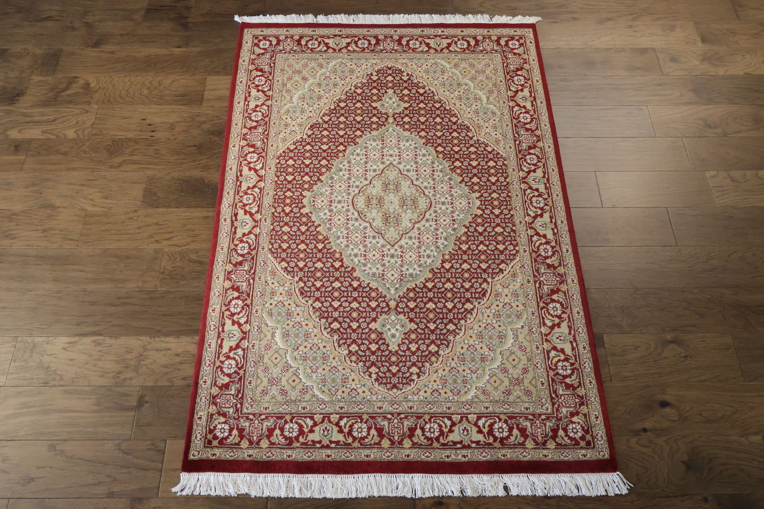 Vegetable Dye Tabriz Mahi Oriental Area Rug 4x6
