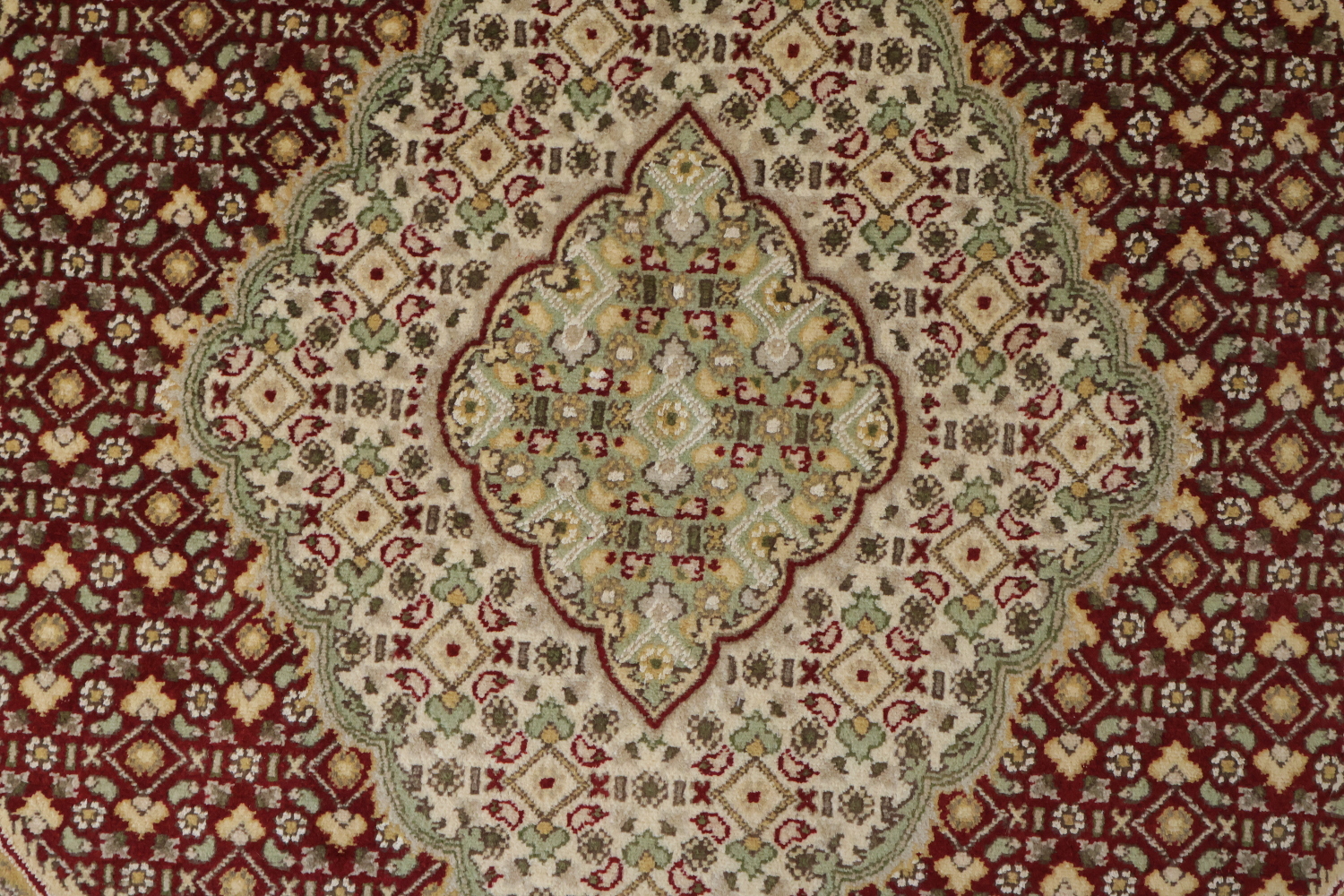 Vegetable Dye Tabriz Mahi Oriental Area Rug 4x6