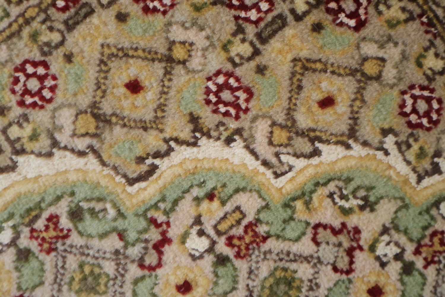 Vegetable Dye Tabriz Mahi Oriental Area Rug 4x6