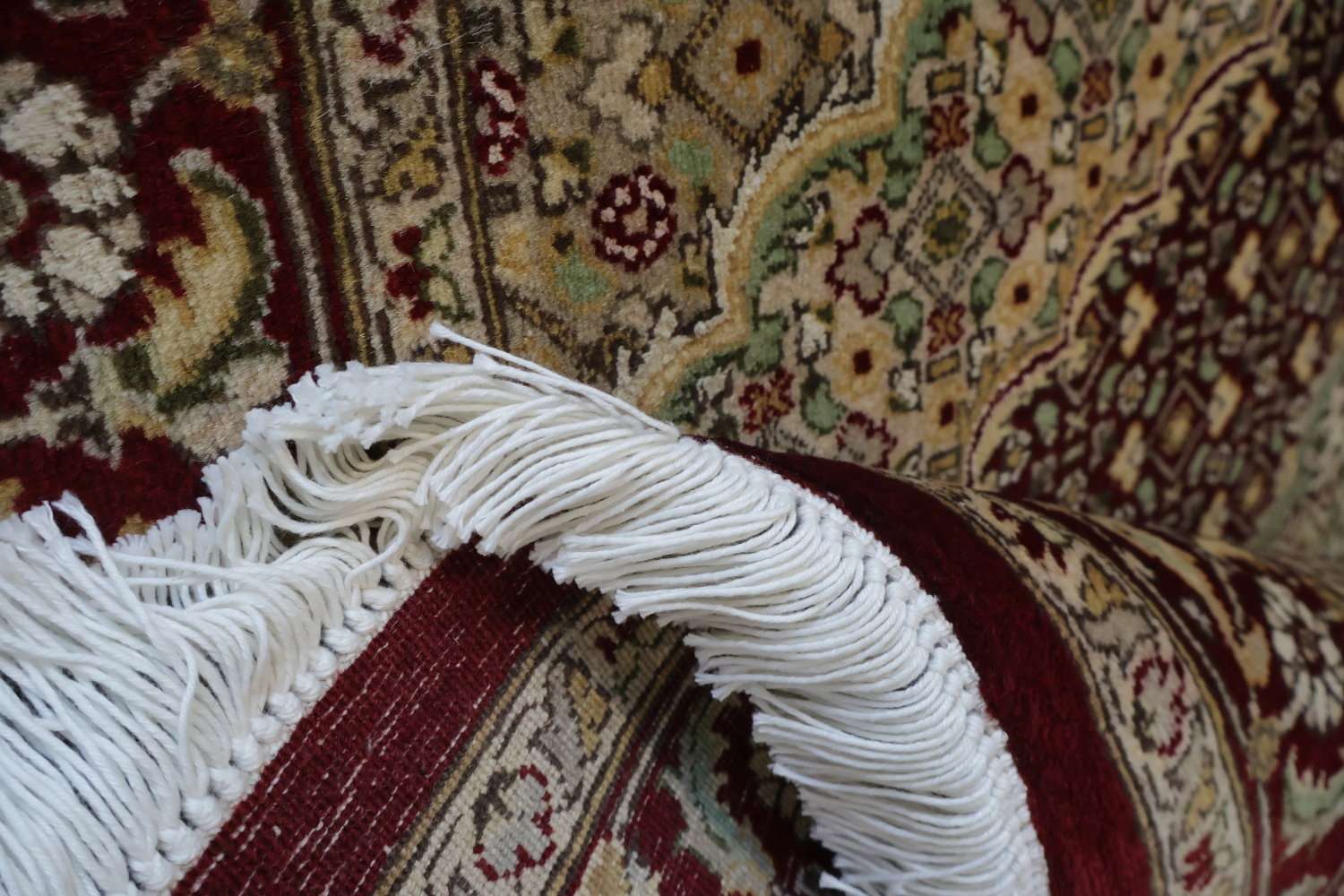Vegetable Dye Tabriz Mahi Oriental Area Rug 4x6