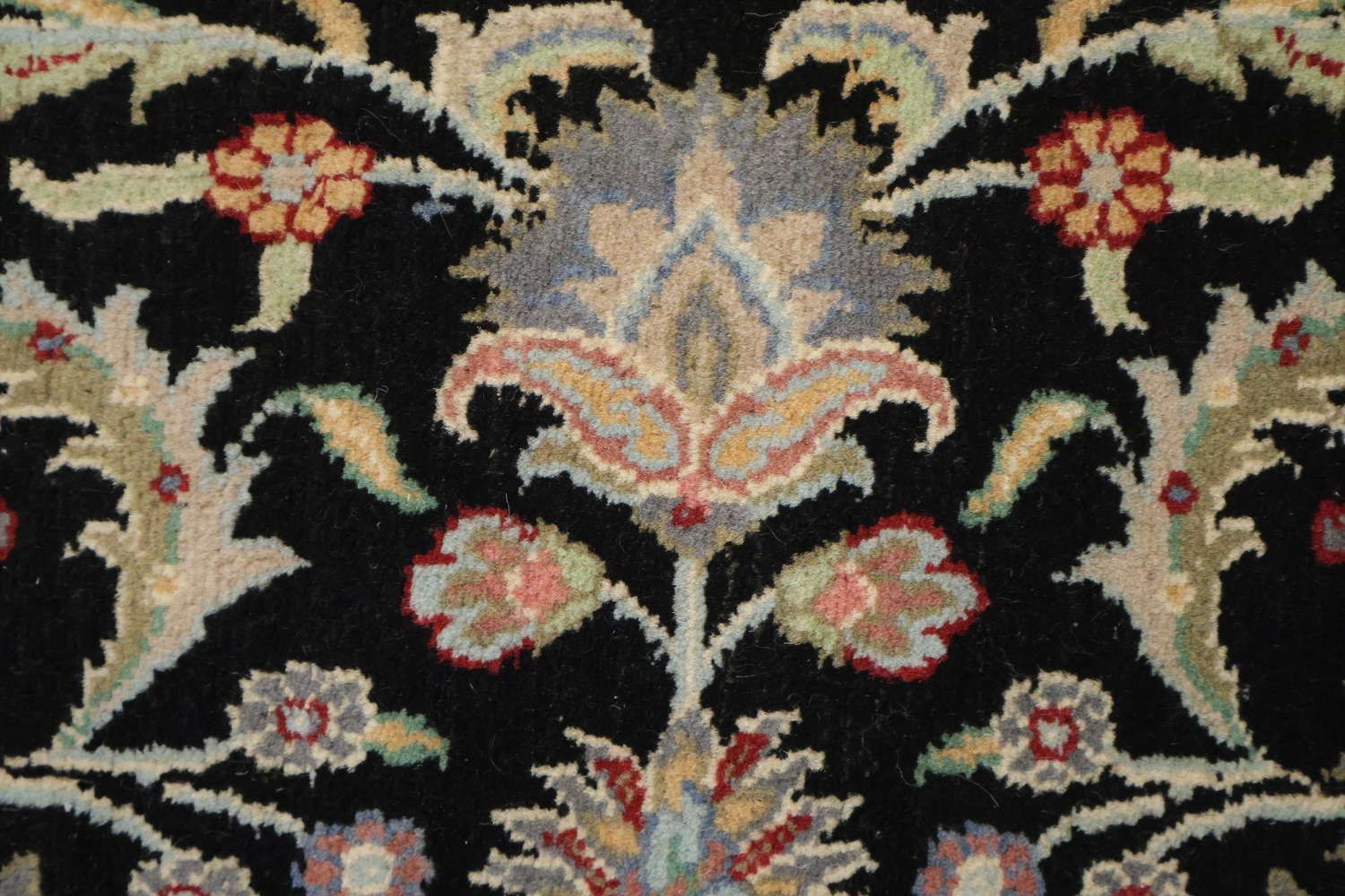 Vegetable Dye Floral Tabriz Oriental Wool Rug 4x6