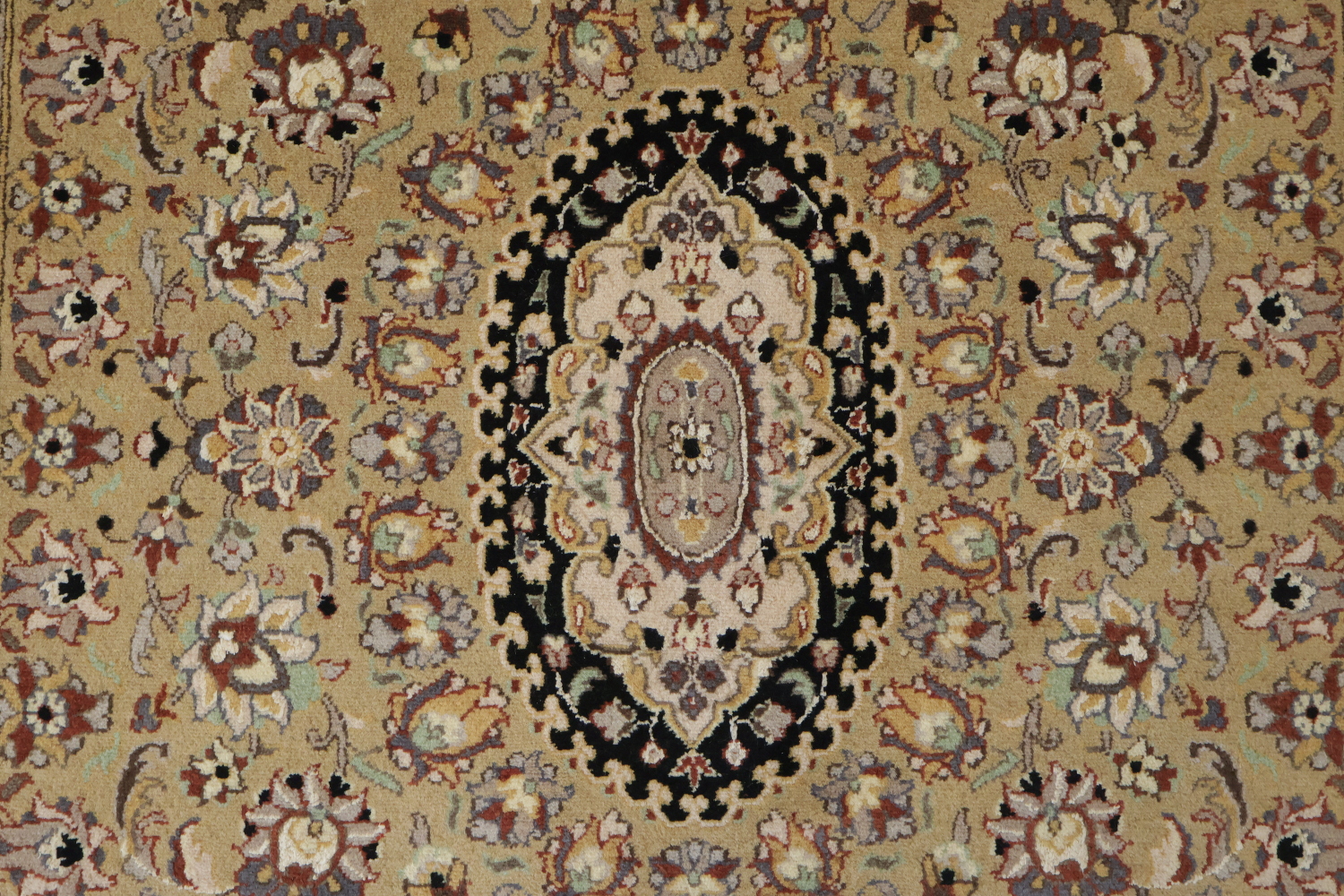 Vegetable Dye Floral Tabriz Oriental Wool Area Rug 4x6