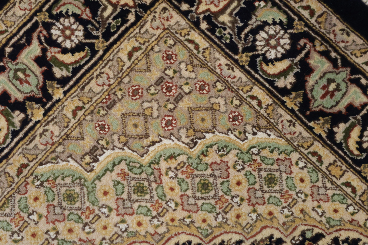 Geometric Tabriz Mahi Oriental Wool Rug 4x6