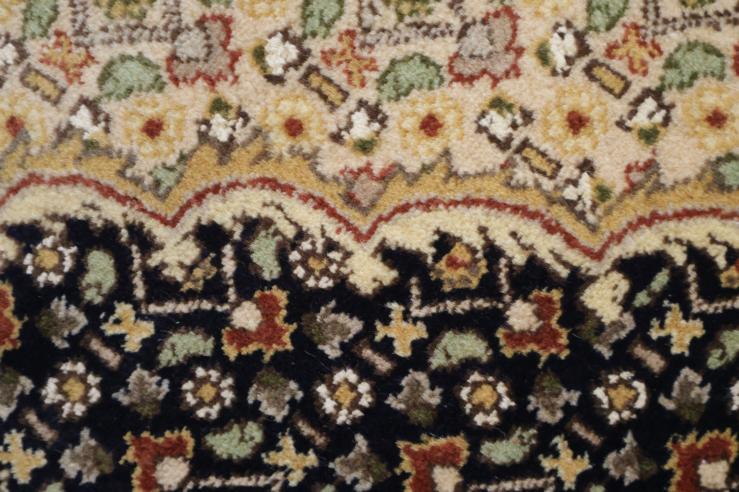Geometric Tabriz Mahi Oriental Wool Rug 4x6