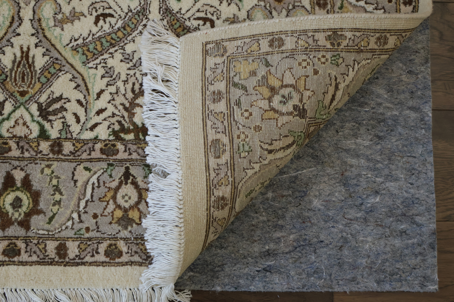 Vegetable Dye Floral Tabriz Oriental Area Rug 4x6