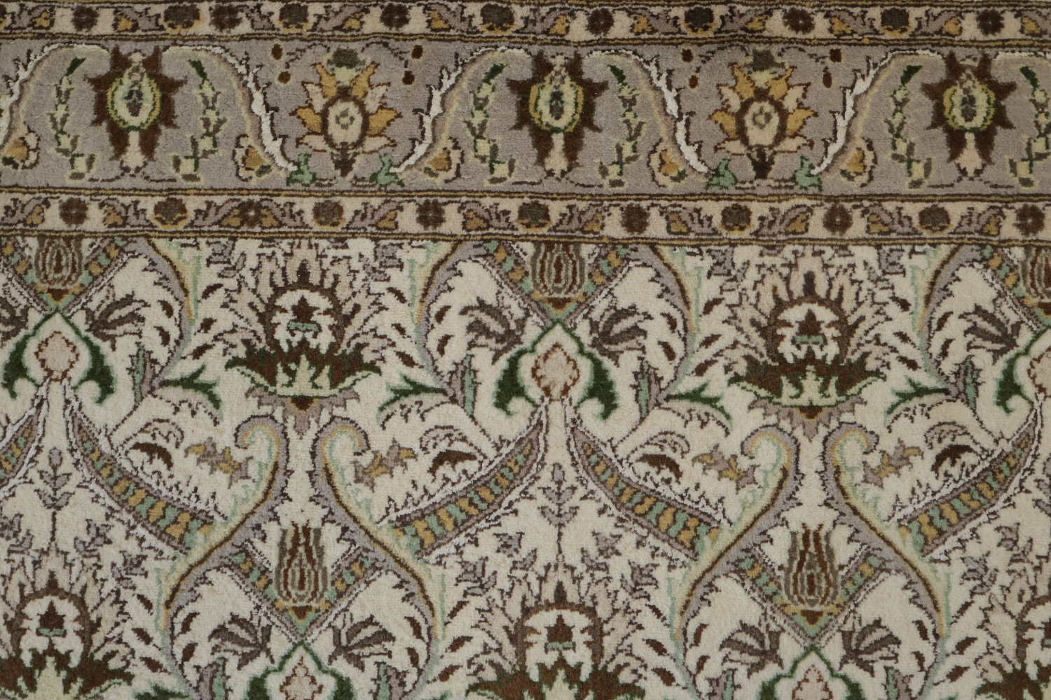 Vegetable Dye Floral Tabriz Oriental Area Rug 4x6