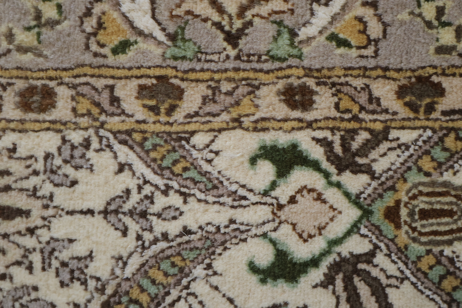 Vegetable Dye Floral Tabriz Oriental Area Rug 4x6
