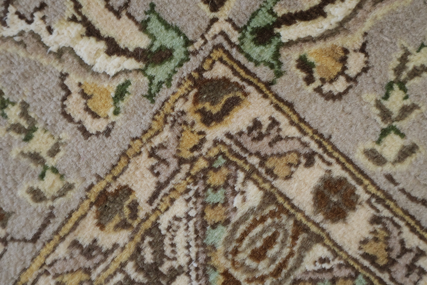 Vegetable Dye Floral Tabriz Oriental Area Rug 4x6