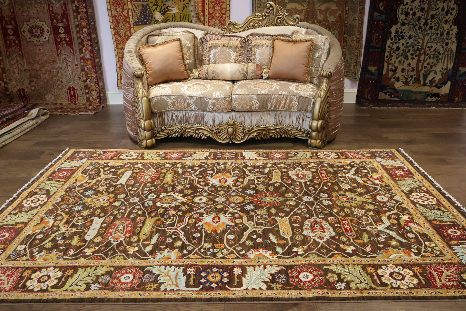 100% Vegetable Dye Ziegler Oriental Area Rug 6x10
