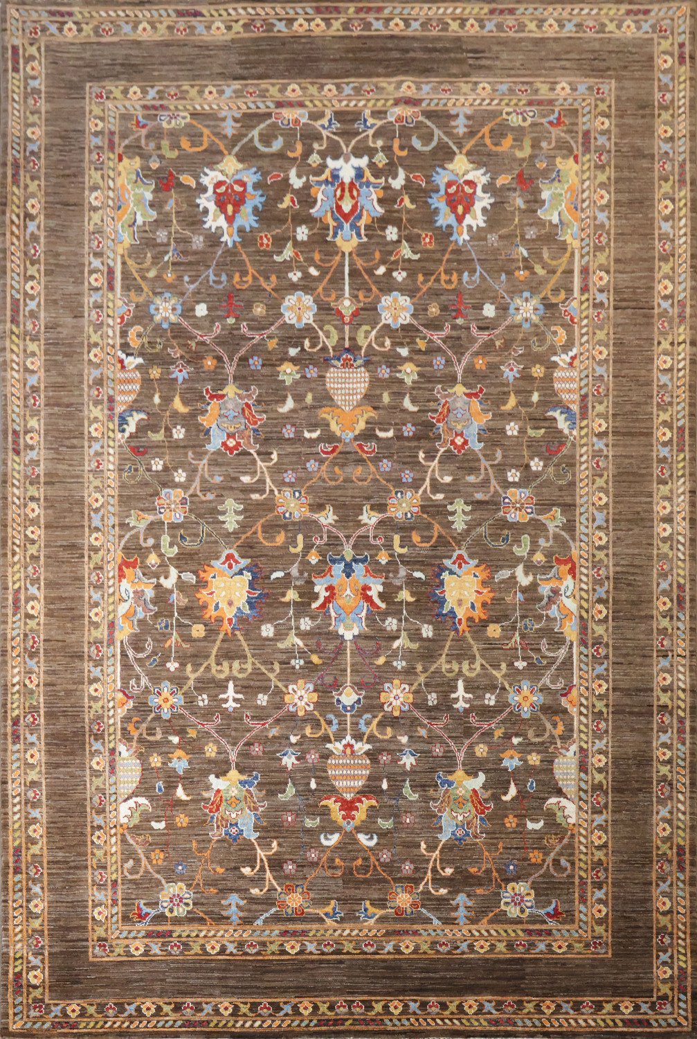 100% Vegetable Dye Ziegler Oriental Area Rug 7x10