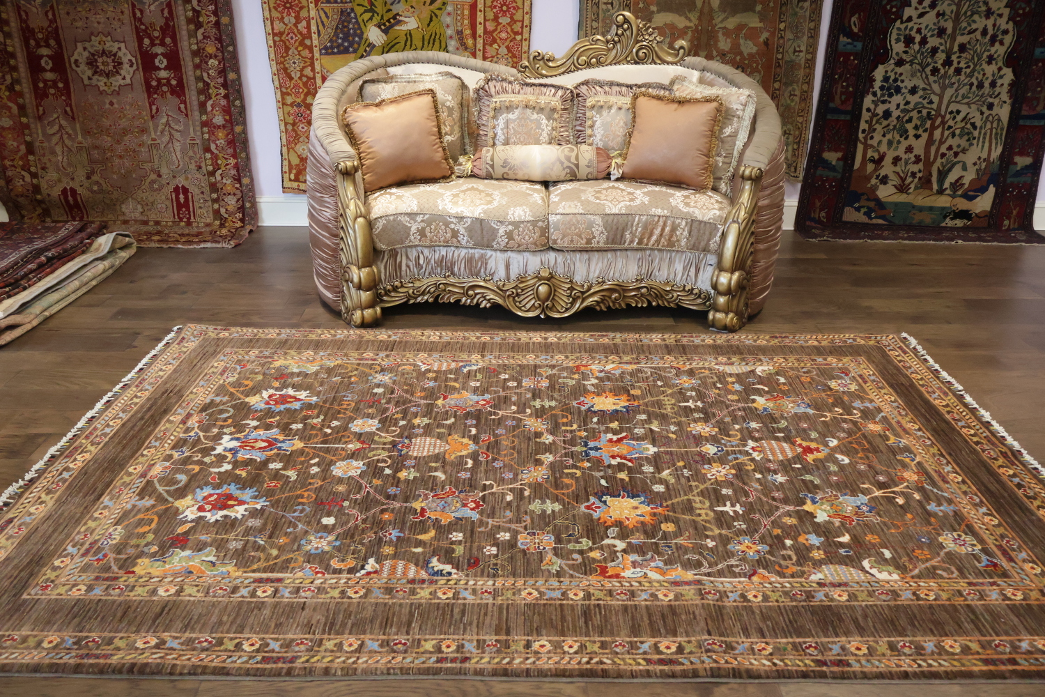 100% Vegetable Dye Ziegler Oriental Area Rug 7x10