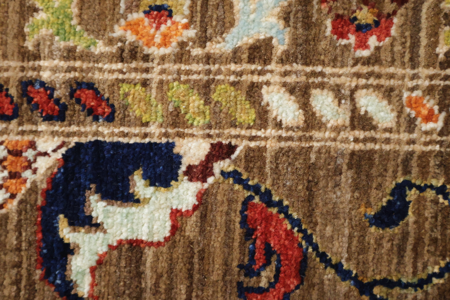 100% Vegetable Dye Floral Ziegler Oriental Area Rug 7x9