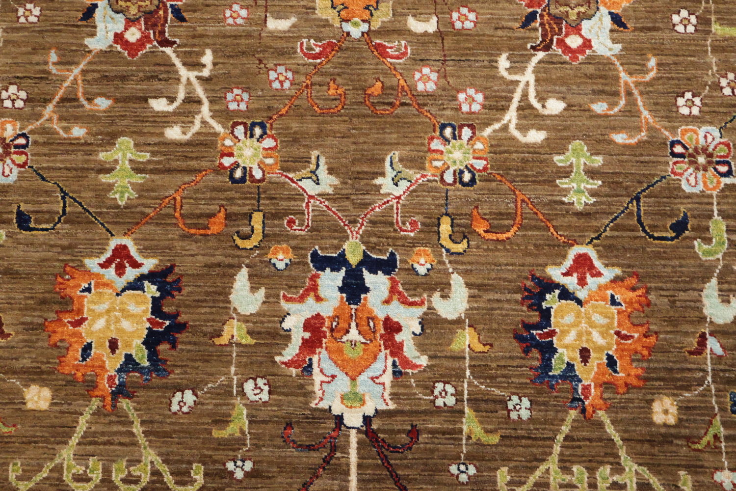 100% Vegetable Dye Floral Ziegler Oriental Area Rug 7x9