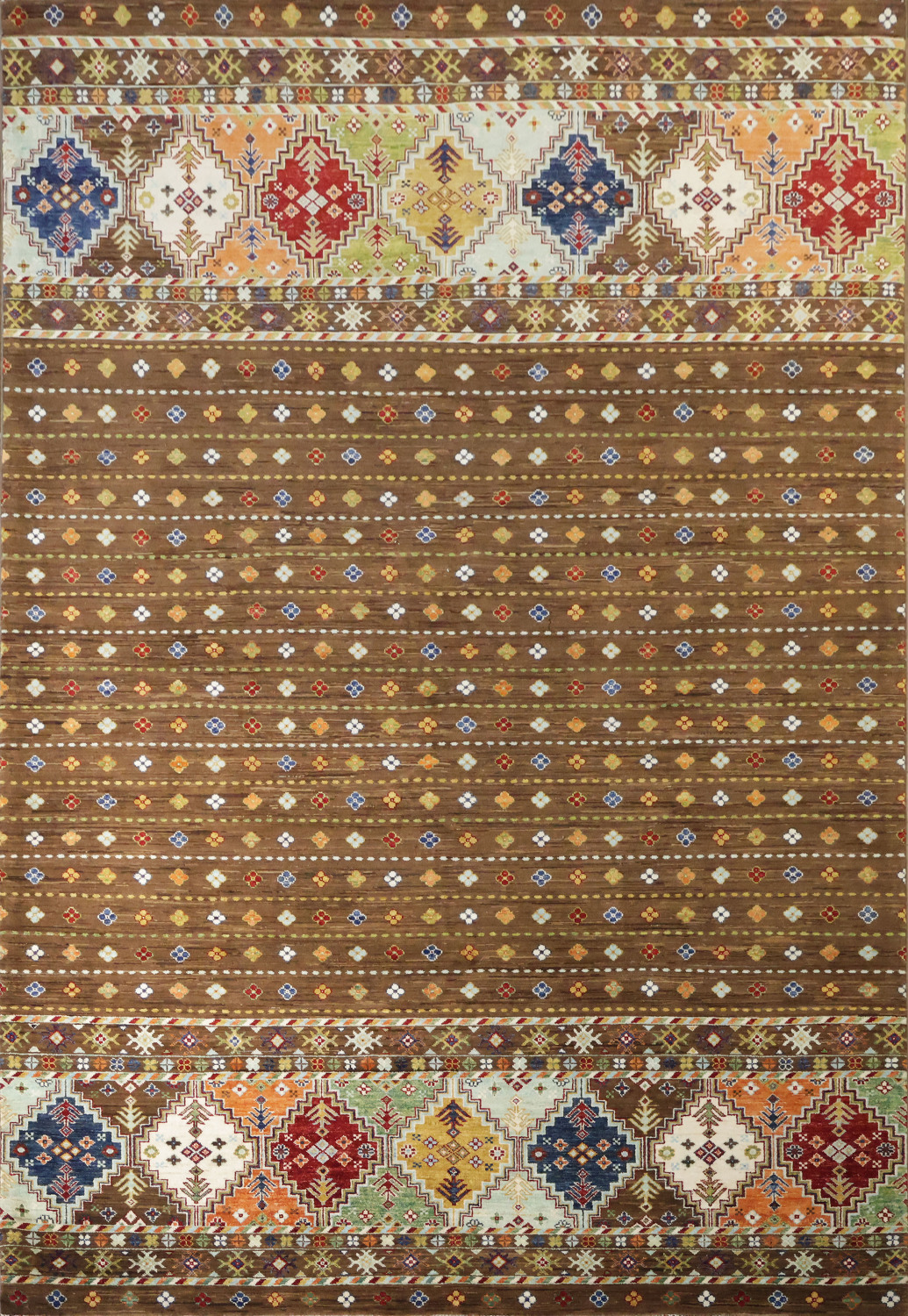 Geometric Kazak Persian Area Rug 7x10