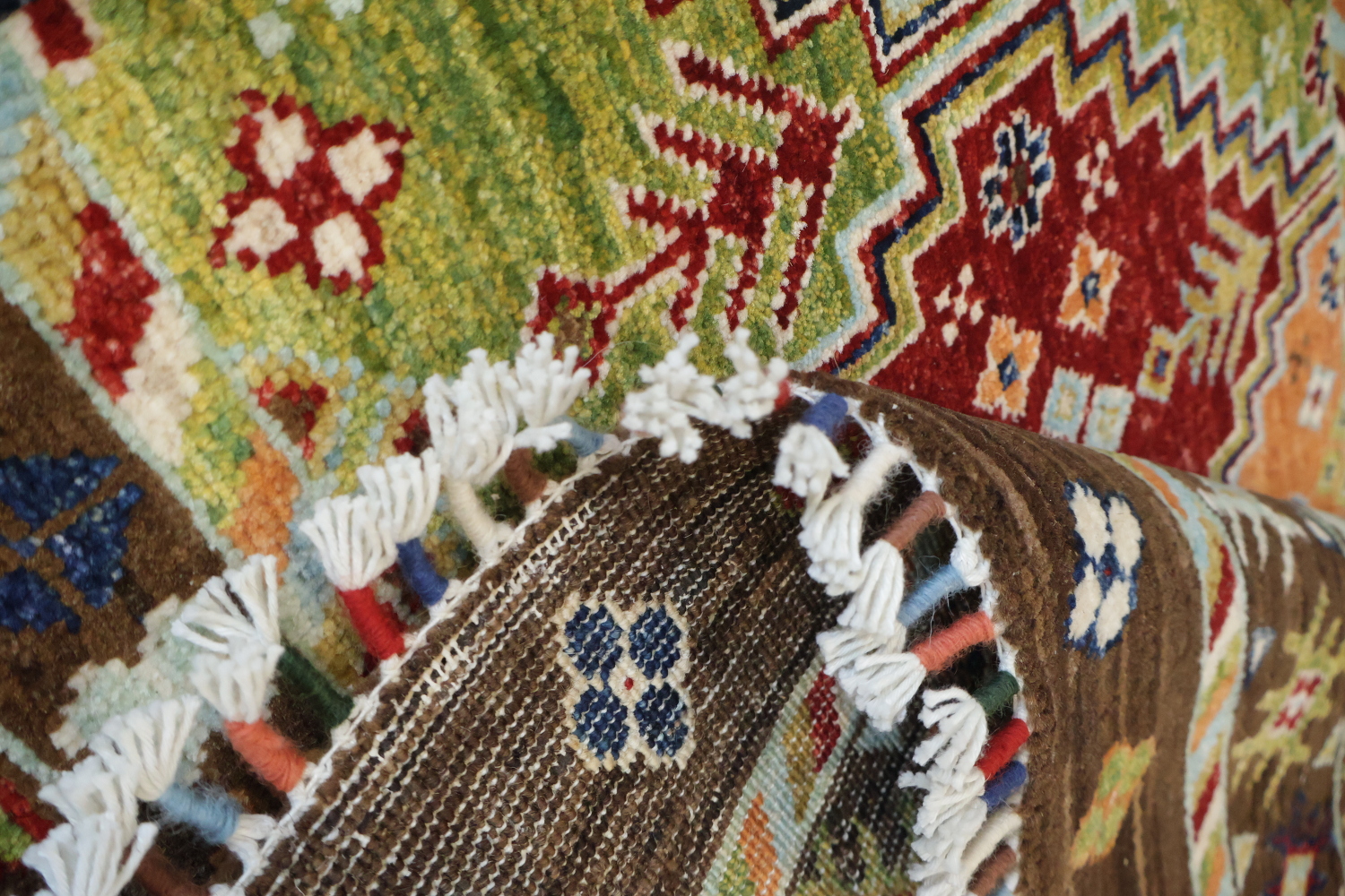 Geometric Kazak Persian Area Rug 7x10