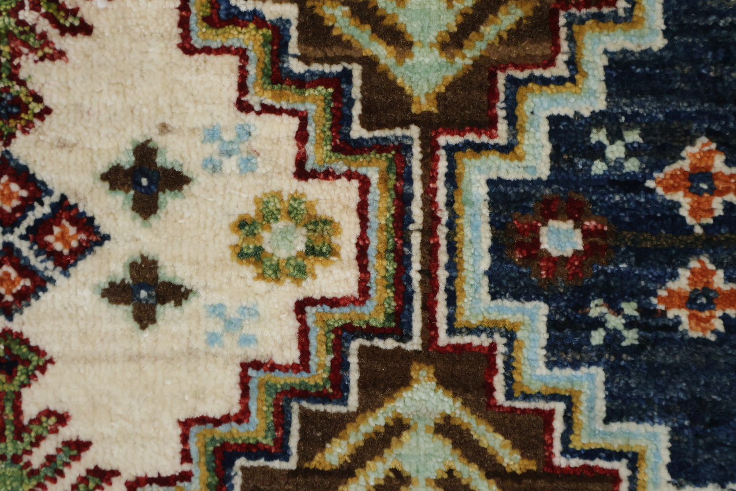 Geometric Kazak Persian Area Rug 7x10