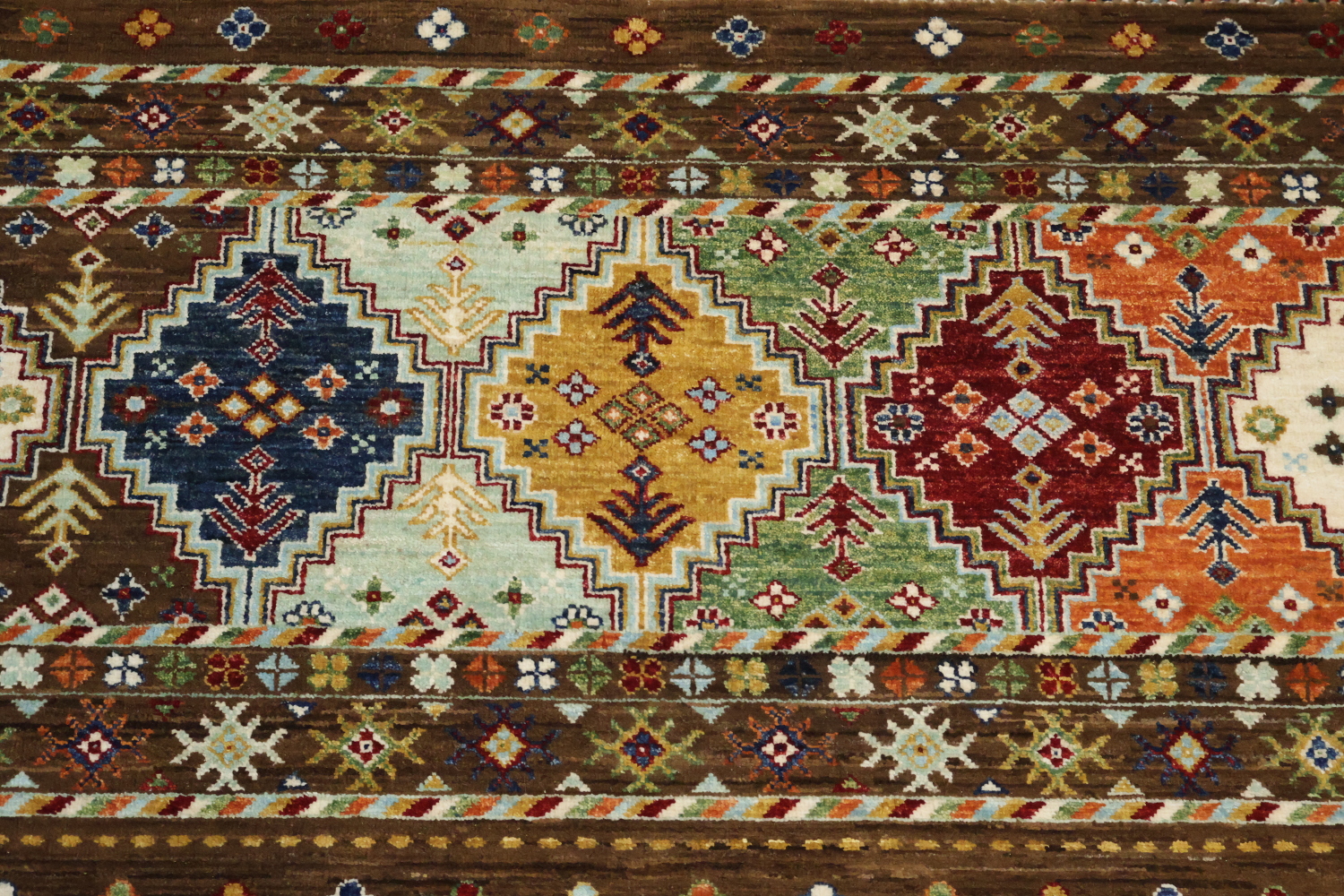 Geometric Kazak Persian Area Rug 7x10
