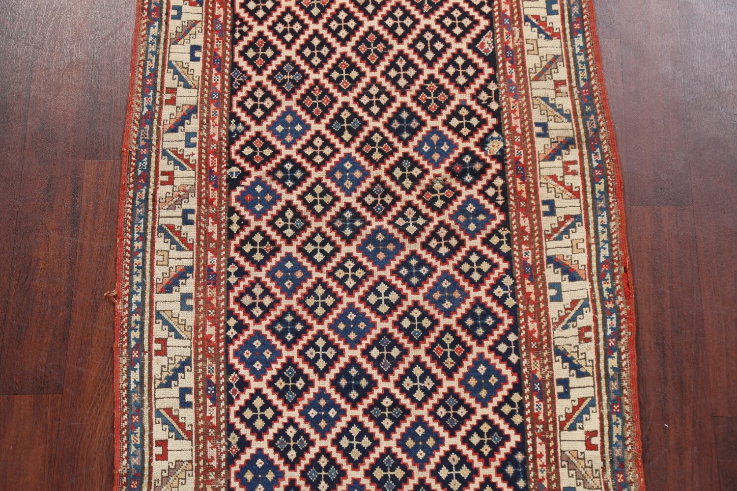Pre-1900 Antique Vegetable Dye Oriental Area Rug 3x6