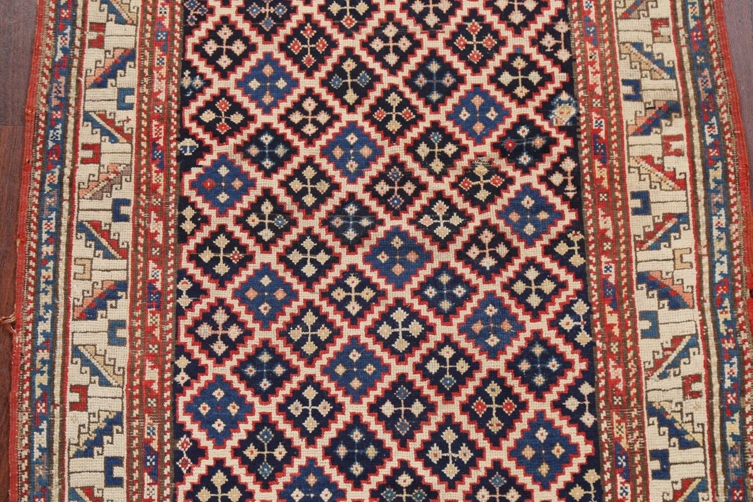Pre-1900 Antique Vegetable Dye Oriental Area Rug 3x6