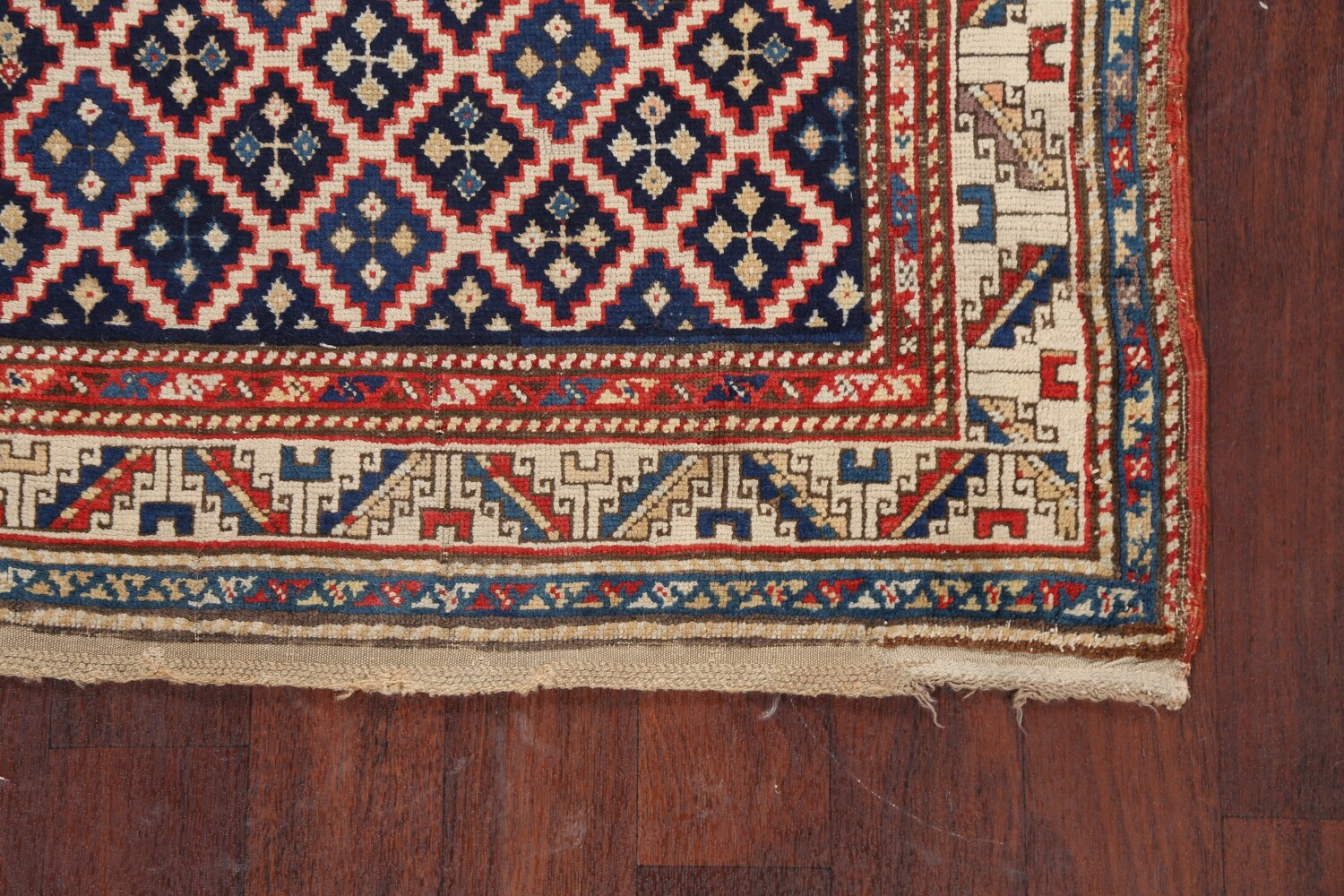 Pre-1900 Antique Vegetable Dye Oriental Area Rug 3x6