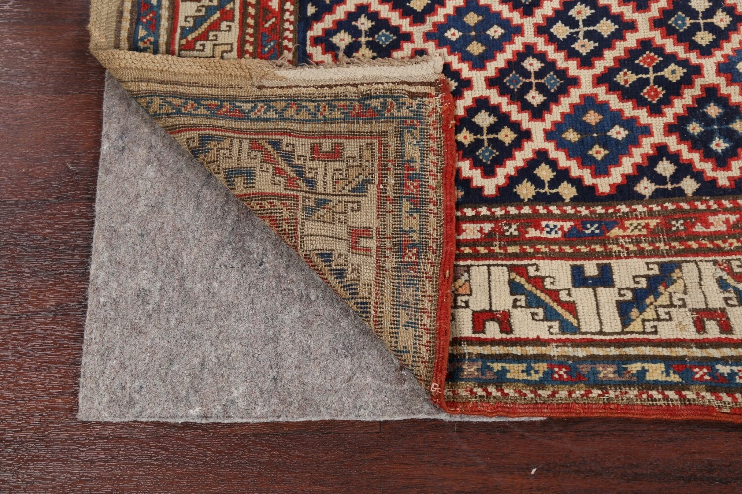 Pre-1900 Antique Vegetable Dye Oriental Area Rug 3x6