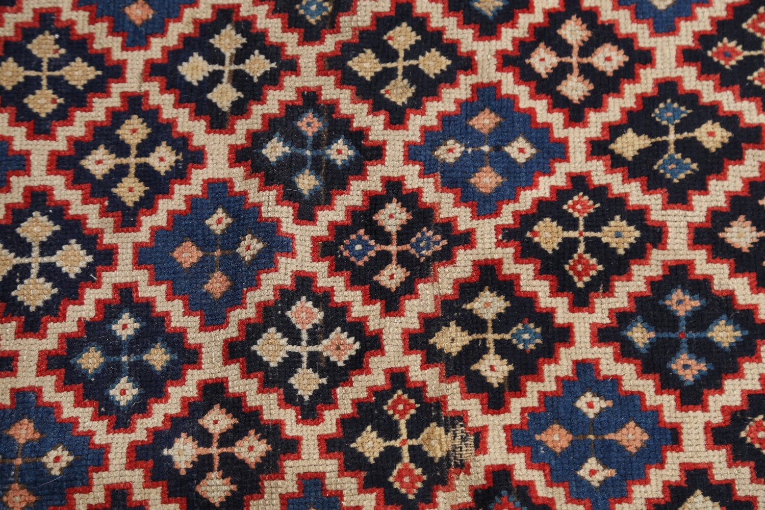 Pre-1900 Antique Vegetable Dye Oriental Area Rug 3x6