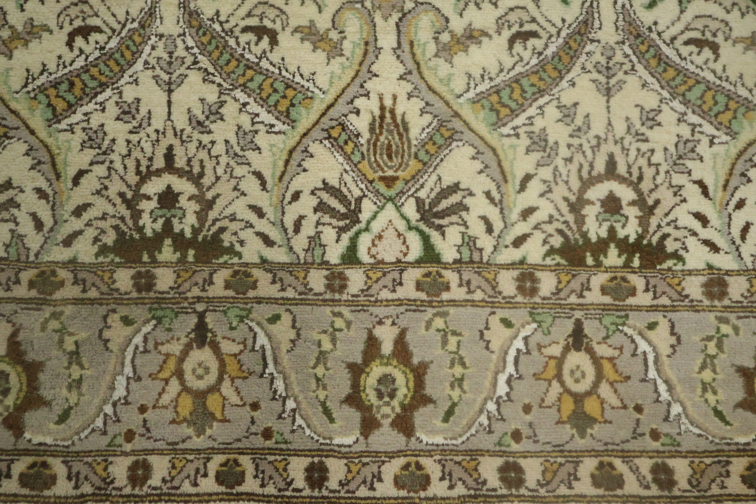 100% Vegetable Dye Floral Tabriz Oriental Area Rug 4x6