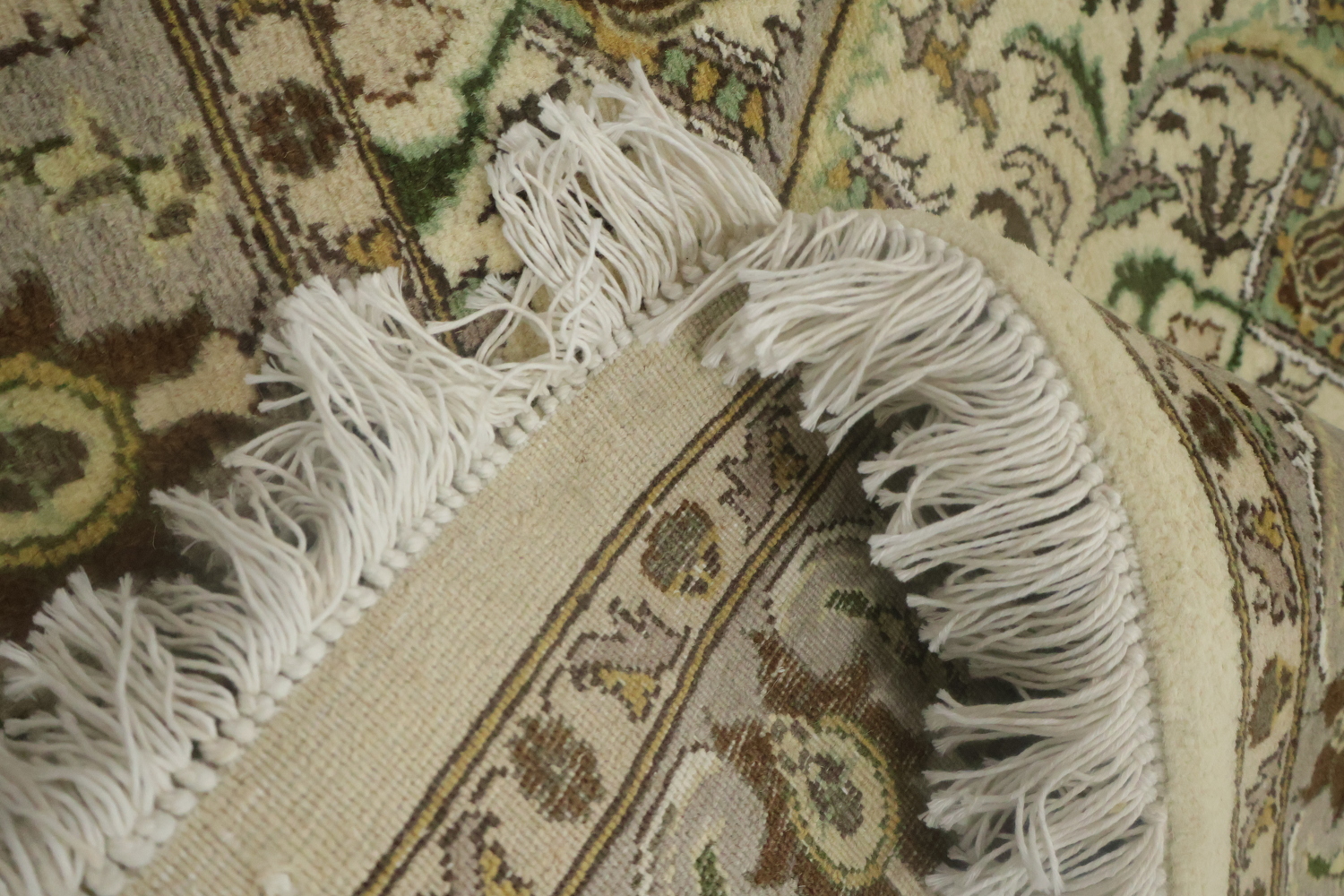 100% Vegetable Dye Floral Tabriz Oriental Area Rug 4x6