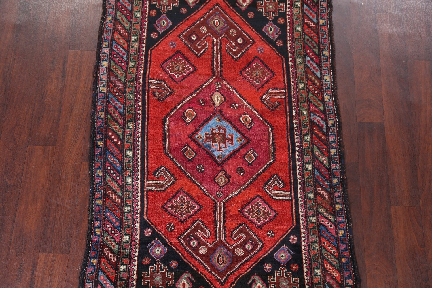Pre-1900 Antique Vegetable Dye Afshar Persian Area Rug 4x6