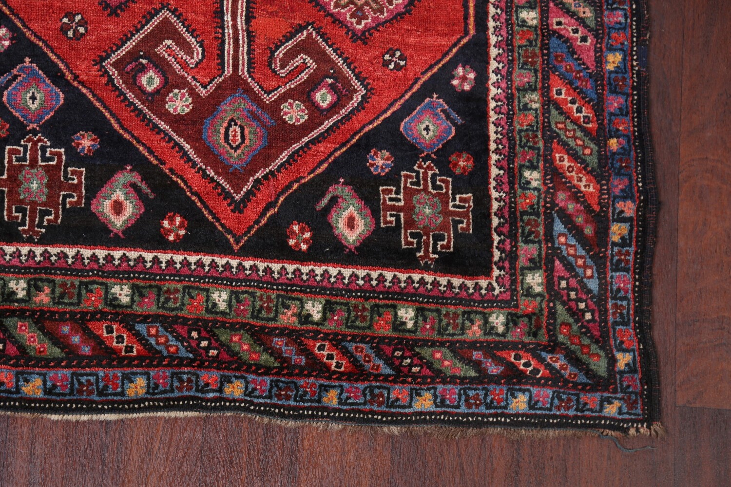 Pre-1900 Antique Vegetable Dye Afshar Persian Area Rug 4x6