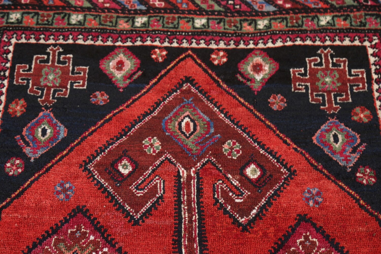 Pre-1900 Antique Vegetable Dye Afshar Persian Area Rug 4x6