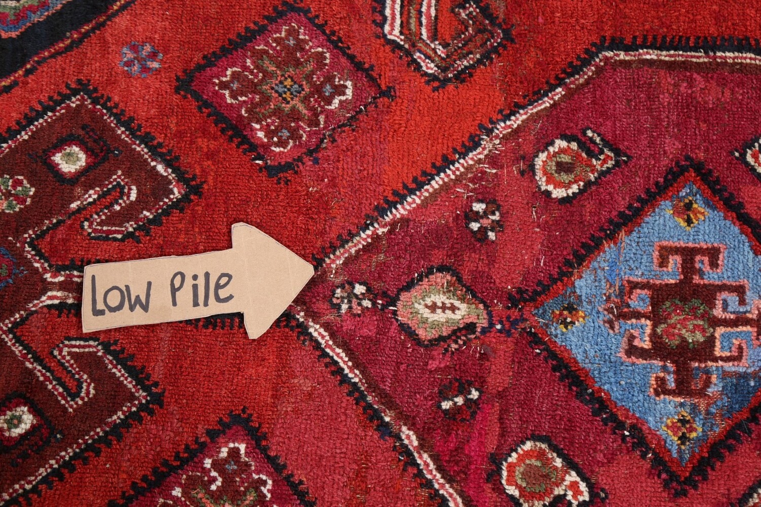Pre-1900 Antique Vegetable Dye Afshar Persian Area Rug 4x6