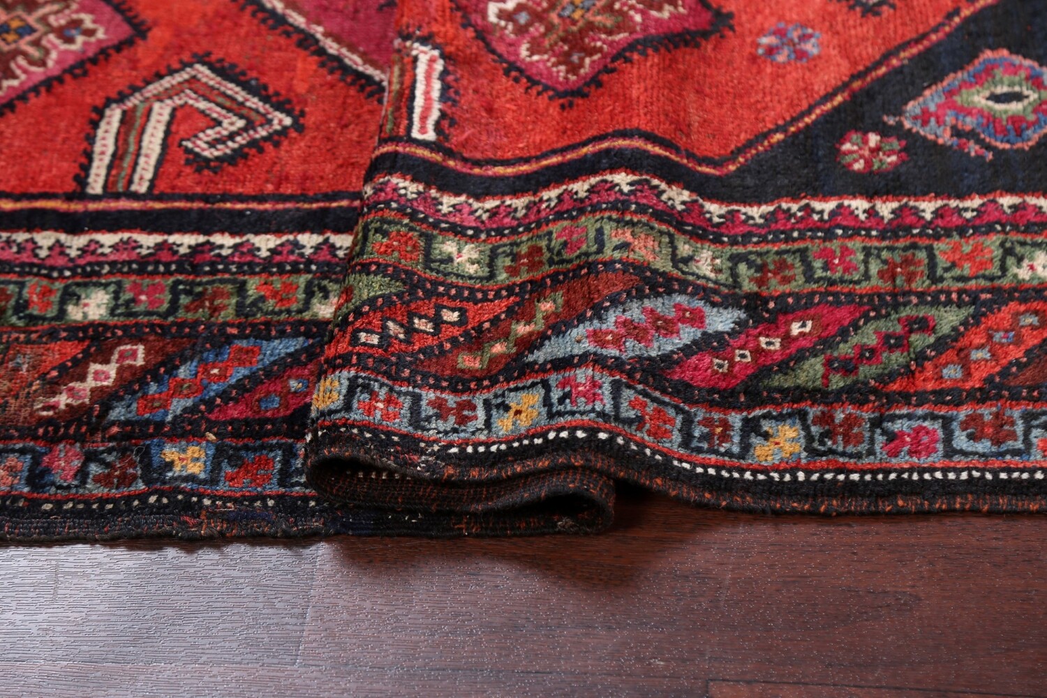 Pre-1900 Antique Vegetable Dye Afshar Persian Area Rug 4x6