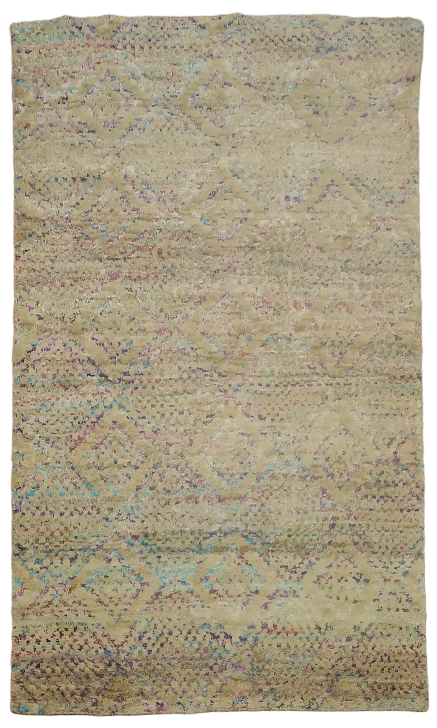 Muted-Tone Rug Perfect for a Minimalist Living Space 5x8 ft